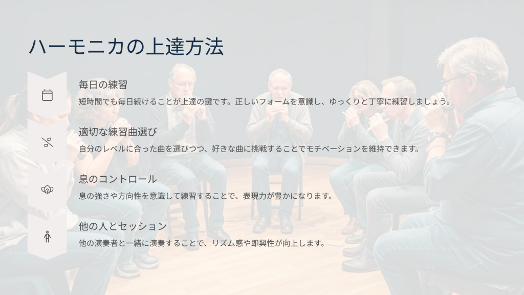 ハーモニカの上達方法