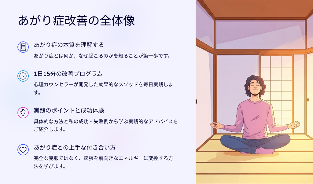 あがり症改善の全体像