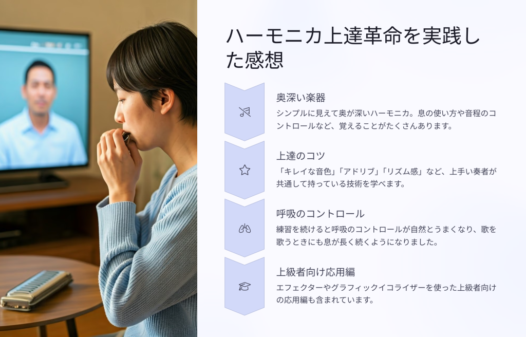 ハーモニカ上達革命を実践した感想