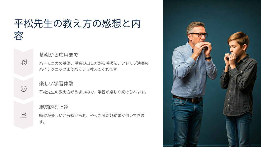 ハーモニカの吹き方