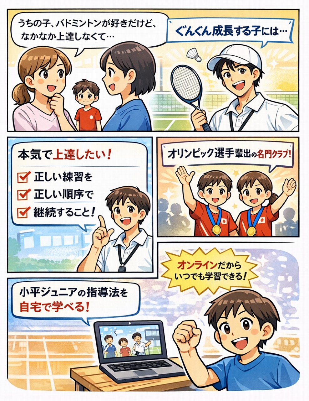小学生ジュニアのバドミントンが上手くなるには?小平ジュニアで実践されている育成法が鍵 4 バドミントンジュニア上達の極意